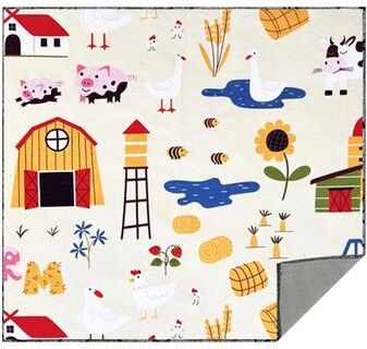 Inspired Finds Self Adhesive Cat Grooming Wrap For Nail Trimming And Stress Free Pet Care farmyard Countryside 21.65x21.65in