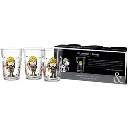 Ritzenhoff & Breker Trinkbecher Bernie 3tlg. Glas Bunt