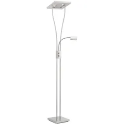 LED-Deckenfluter, Lesearm, warmweiß, Fluter dimmbar, getrennt schaltbar