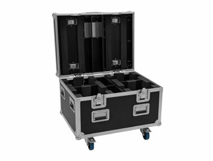 Roadinger Flightcase 4 x LED TMH-X4 mit Rädern