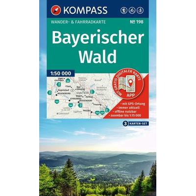 KOMPASS Wanderkarten-Set 198 Bayerischer Wald (3 Karten) 1:50.000, Sonstige von , KOMPASS Freytag & Berndt, 978-3-99154-378-7