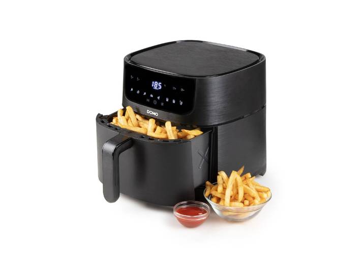 DOMO Heissluftfritteuse DO539FR 45413 kg, Schwarz , schwarz, Fritteusen, Heissluftfritteuse