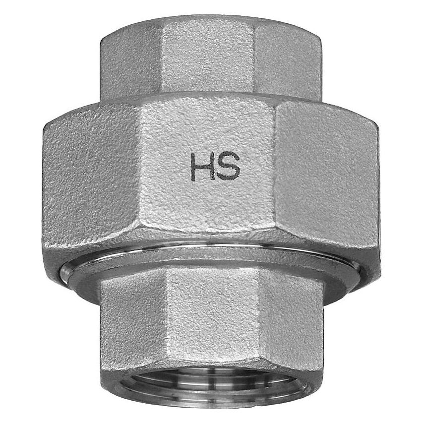 Hermann schmidt HS Edelstahl-Verschraubung 331 IG/AG, flach dichtend, 3/4 (Rohrverschraubung) (28331004)