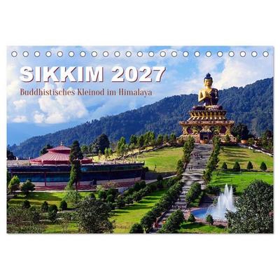 Sikkim – Buddhistisches Kleinod im Himalaya (Tischkalender 2027 DIN A5 quer), CALVENDO Monatskalender