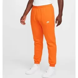 NIKE Lifestyle - Textilien - Hosen lang Club Jogginghose, Größe XL in SAFETY ORANGE/SAFETY ORANGE/WHITE SAFETY ORANGE/SAFETY ORANGE/WHITE