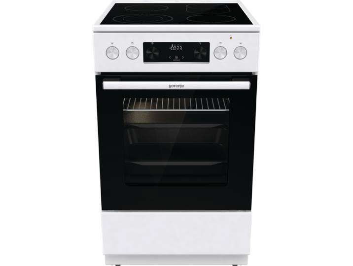 GORENJE Elektro-Standherd GECS5C , Energieeffizienz: A, schwarz-weiß (weiß), Herdsets, ExtraSteam. Perfekte Backergebnisse auf Knopfdruck, Elektro-Standherd