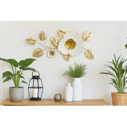 möbel direkt online Wanddekoobjekt Floral creme/gold