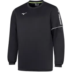 Mizuno, Unisex, Sportshirt, Sendai Train R Neck (S), Schwarz