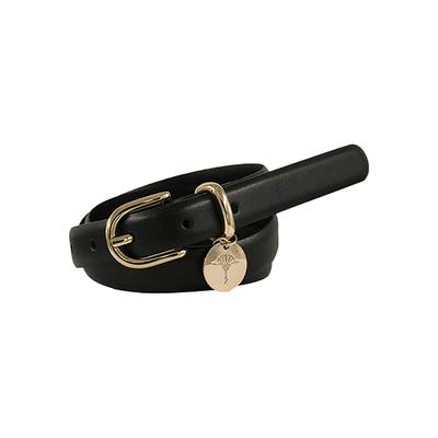 Ledergürtel JOOP, Damen, Gr. 95, schwarz, Rindsleder, Gürtel Ledergürtel, mit Dornschließe und Logo-Anhänger, Breite 2cm