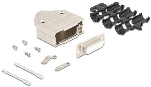 Delock 67133 67133 D-SUB Gehäuse Metall Silber Bag
