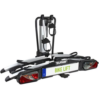 Kupplungsfahrradträger EUFAB "Fahrradträger BIKE LIFT für 2 Fahrräder", schwarz, B:135cm H:74cm T:74cm, Fahrradträger, benötigt Dauerplus auf Pin 9