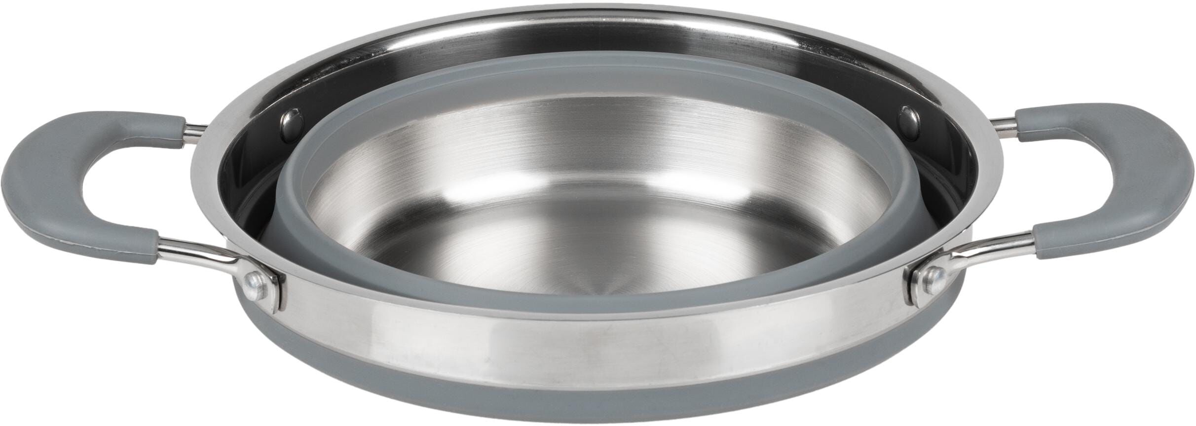Kochtopf KOOR "faltbarer Kochtopf 1.5L", grau, Töpfe, 1,5 l, Kochtopf grau 1,5 l
