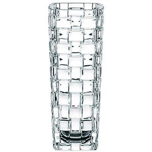 Nachtmann Vase 82087 Bossa Nova, Kristallglas, Tischvase, eckig, Korbstruktur, Höhe 16 cm