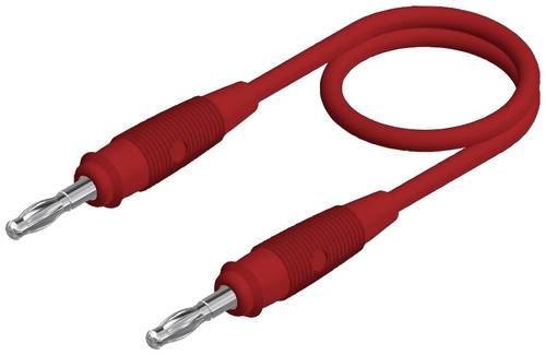 Hirschmann Test & Measurement SML 100/1 Messleitung Lamellenstecker 4mm Lamellenstecker 4mm 1.00m Rot 1St.