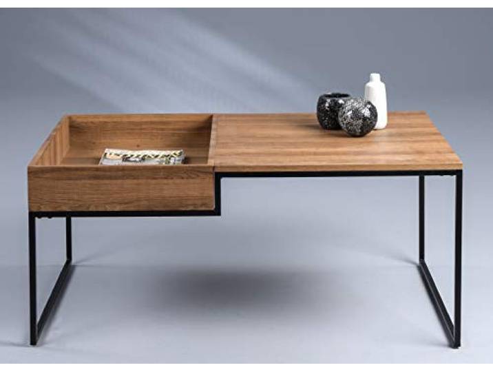 M2 Kollektion Benno Couchtisch/Sofatisch, Holzwerkstoff, braun, 105x45x66cm