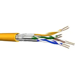 Draka UC1500 HS22, Datenkabel Cat.7A, S/FTP, 1500 MHz, 4x2xAWG22, melonengelb, Meterware