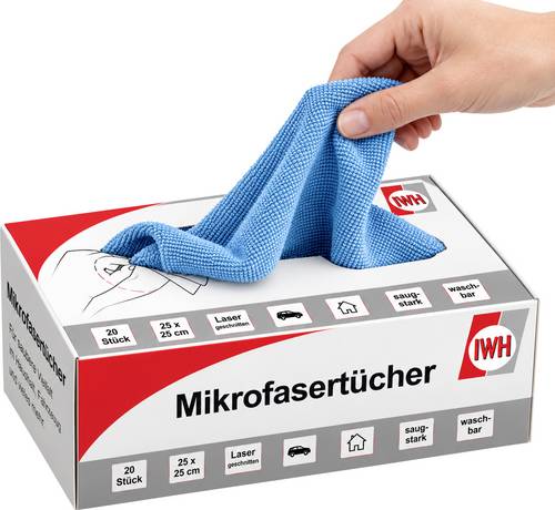 IWH 071125 in Box Microfasertuch 20 St. (L x B) 25cm x 25cm