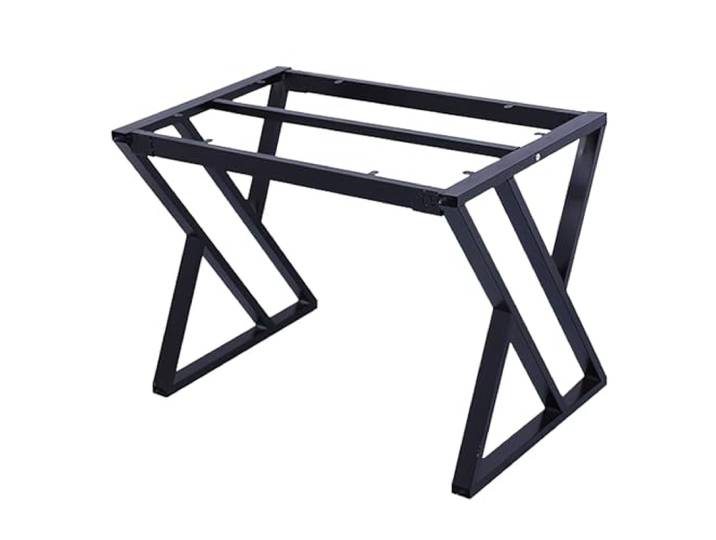 IOvgujFY Möbelfüße for Couchtische, Esstische, hohe Metalltischbeine(Black,140x60x72cm)