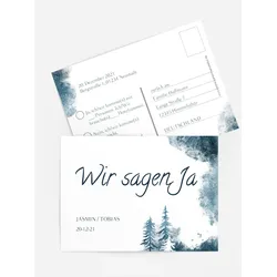 Antwortkarten für Ihre Feier selbst gestalten mit Spruch und Fotos im Onlinedesigner bei Meine-Kartenmanufaktur.de
