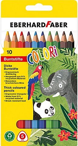Dicke Farbstifte, 10 Stifte