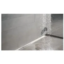 TECE drainprofil Duschrinne Set mit Ablauf 1000mm Edelstahl gebürstet