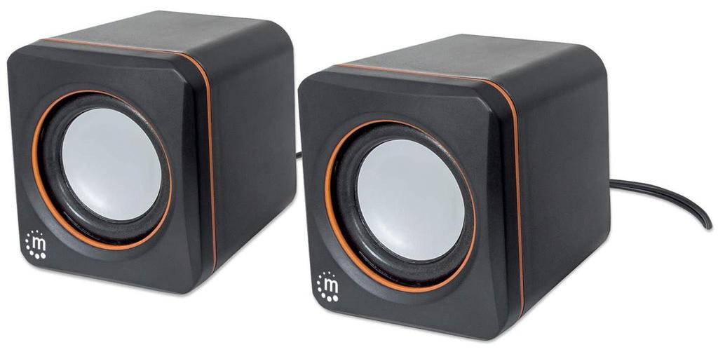Manhattan Aktivbox USB Stereo 2 Lautsprecher zwart/oranje