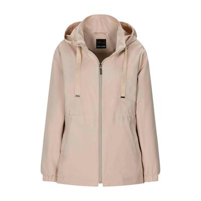 Jackenblazer GOLDNER "Freizeitjacke mit Kapuze", Damen, Gr. 44, beige, Obermaterial: 100% Polyester PES., gerade, Blazer, abtrennbare Kapuze