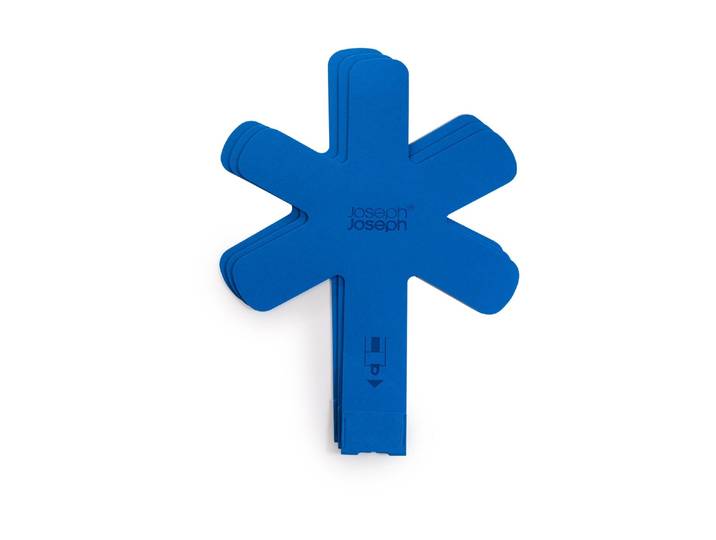Topfuntersetzer JOSEPH JOSEPH 3er Set Space Pfannenschutz mit Griffschutz , blau, B:34,4cm H:50,5cm T:2cm, Filz, Untersetzer, Topfuntersetzer