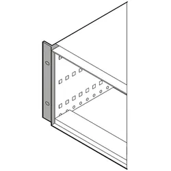 Schroff 19"-Befestigungswinkel zum Umrüsten - RATIOPAC PRO 19"WINKEL 3HE, Serverschrank Zubehör, Grau