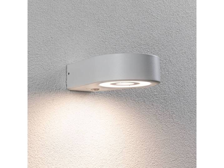 Paulmann Aussenwandleuchte mit Bewegungsmelder Silma, weiß / opal, Aluminium, Modern