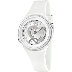 Quarzuhr CALYPSO WATCHES, weiß, Armbanduhren, Damen, Quarzuhr, Armbanduhr, Damenuhr, mit Herzmotiv, bis 10 bar wasserdicht