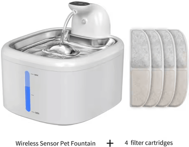 Inspire Curations PureFlow 3.5L Wireless Cat Water Fountain With Motion Sensor 3.5l 4filters 3l