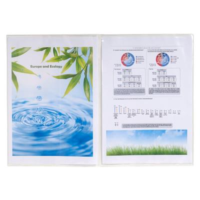 Exacompta Packung mit 10 Dokumentenschutzhüllen 2-teilig aus PP 120µ, für Format DIN A4