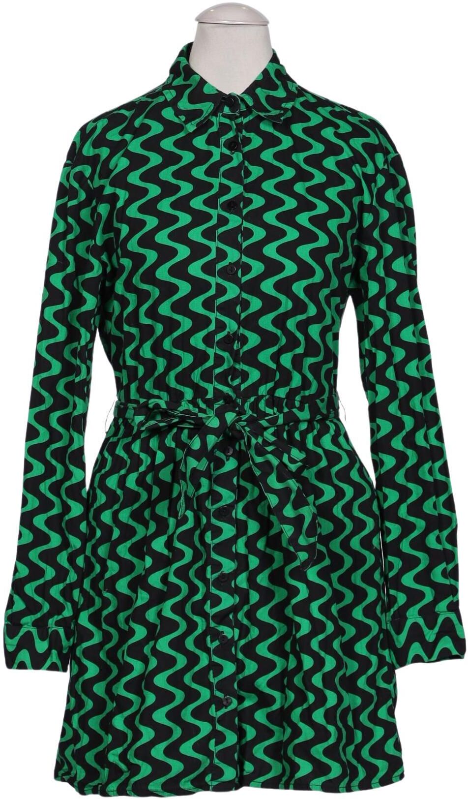 Stradivarius Damen Kleid, Mehrfarbig, Gr. S, Baumwolle - Second Hand