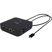 USB-C DP Dual HDMI Docking Station, Dockingstation schwarz, Power Delivery 100 W, HDMI, DP