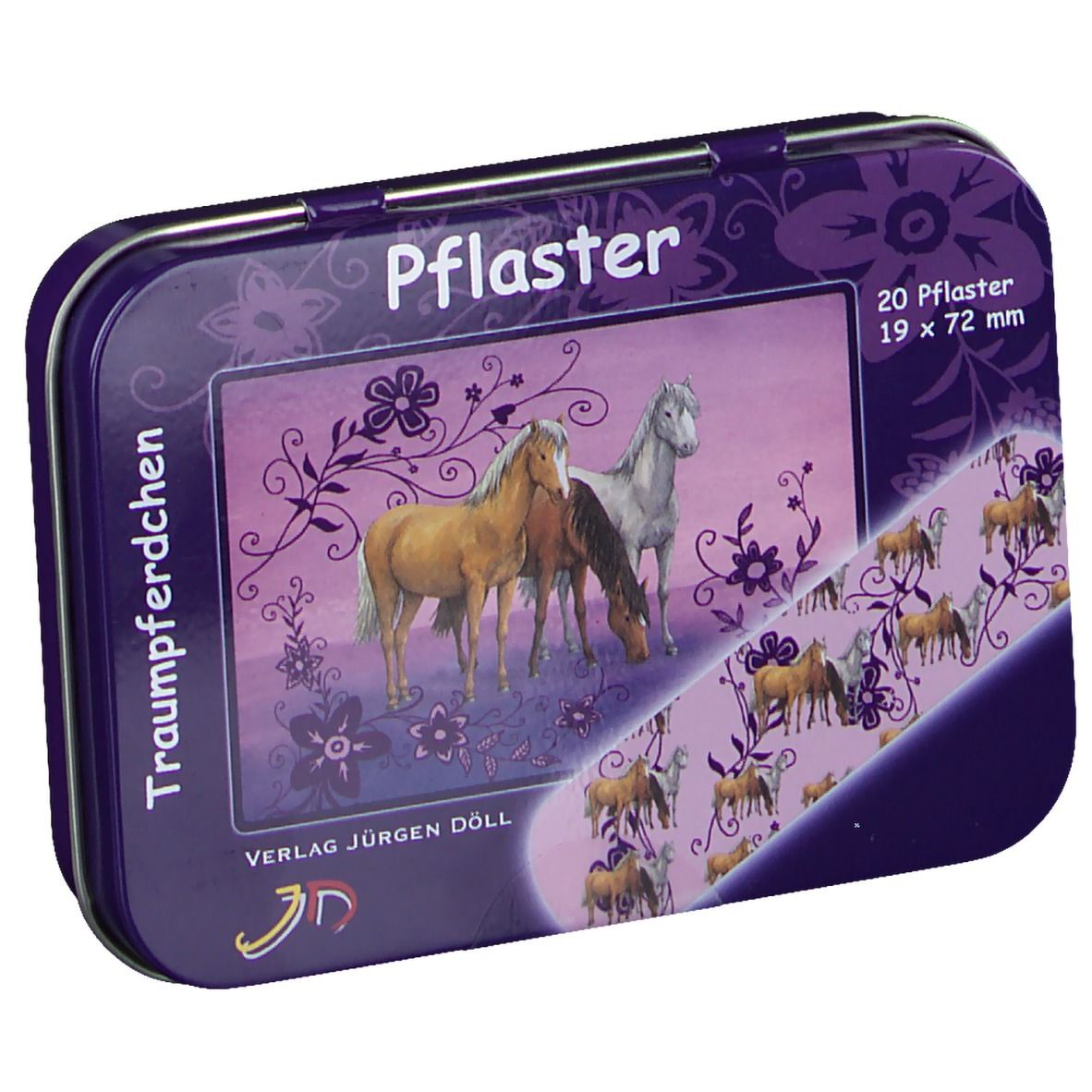 Kinderpflaster Traumpferdchen Dose 20 St Pflaster