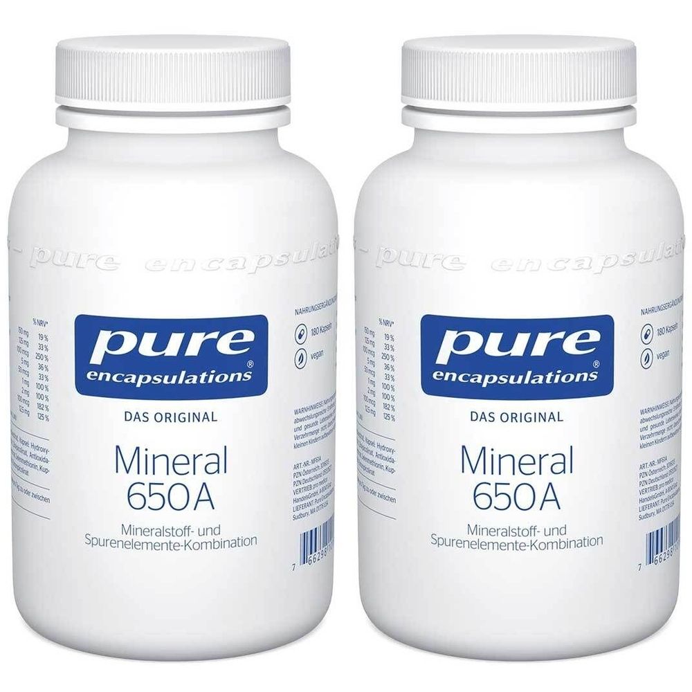 Pure Encapsulations Mineral 650A Kapseln 2x 2x180 St