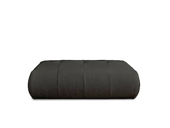 Lisa Design Onyx – modularer Hocker – aus Stoff Dunkelgrau