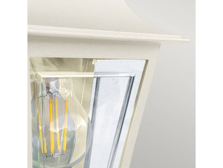 Deco Lane Außenwandlampe, creme, Aluminium, IP44 - Elstead - Terrasse - Maritim - Laterne
