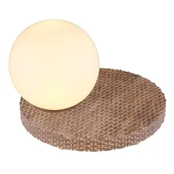 Solarleuchte Rattan Braun, 1Xled Solarleuchte Rattan Braun, Led