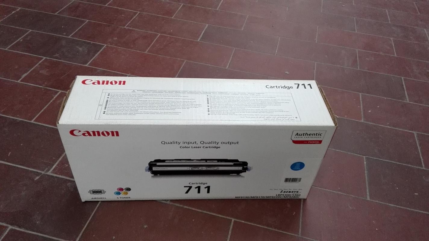 Canon tonercartridge 711C laser cyaan blauw wit