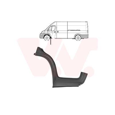 VAN WEZEL Einstiegblech 1651103 links