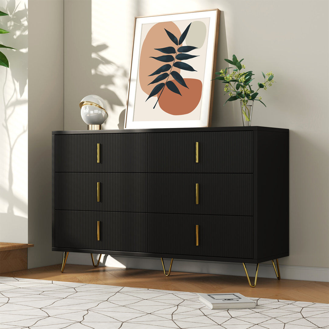 Fairmont Park Aleynah 120 cm W Sideboard Black 77cm H X 120cm W X 40cm D