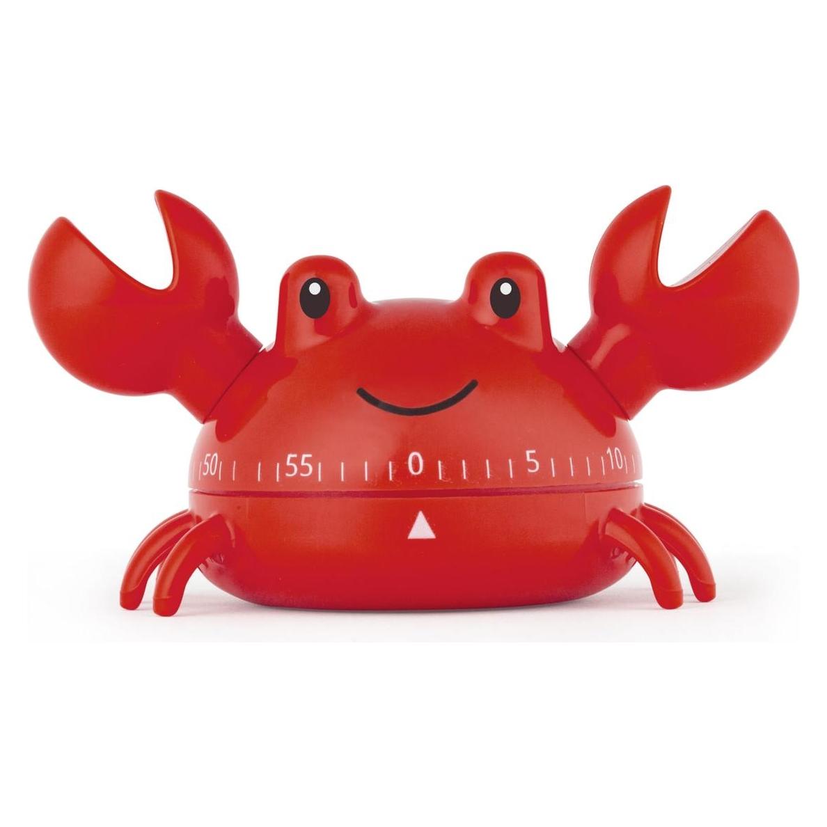Kikkerland - Crab Kitchen Timer - 2.25 x 2.5 x 4.25 (KT57)