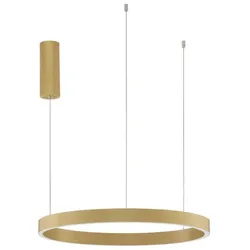 Nova Luce Elowen LED Pendelleuchte Gold gebürstet 60cm dimmbar 3000K Up Down