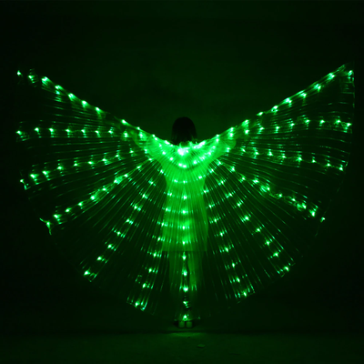 ForAllApparel LED Light Luminous Clothing Ideal For Parties & Unique Gifts Green L (150 175cm)