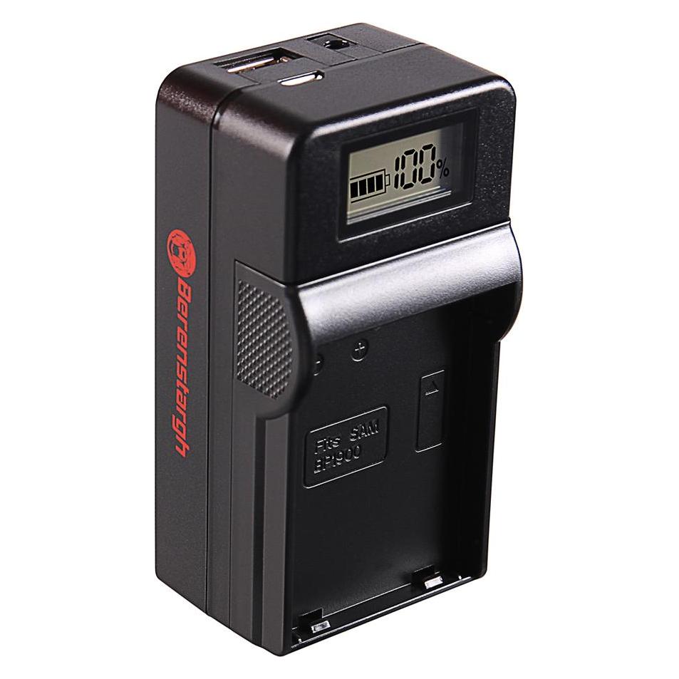 Berenstargh Synchron USB Ladegerät f. Samsung BP1900 NX1 NX-1 (Kamera Akku Ladegerät) (61064384)