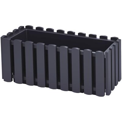Balkonkasten PROSPERPLAST "Boardee Fencycase", grau (anthrazit), B:38cm H:20cm T:18cm, Kunststoff, Pflanzgefäße, BxTxH: 38x18x16,2 cm