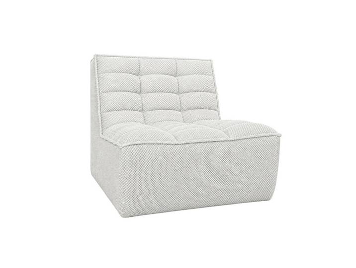 Kaiser Möbel Sessel, Loungesessel, Plüschstoff Pop, Ice, Lazy, Weiß, Holz, 80x76x93 cm, Wohnzimmer, Sessel, Polstersessel