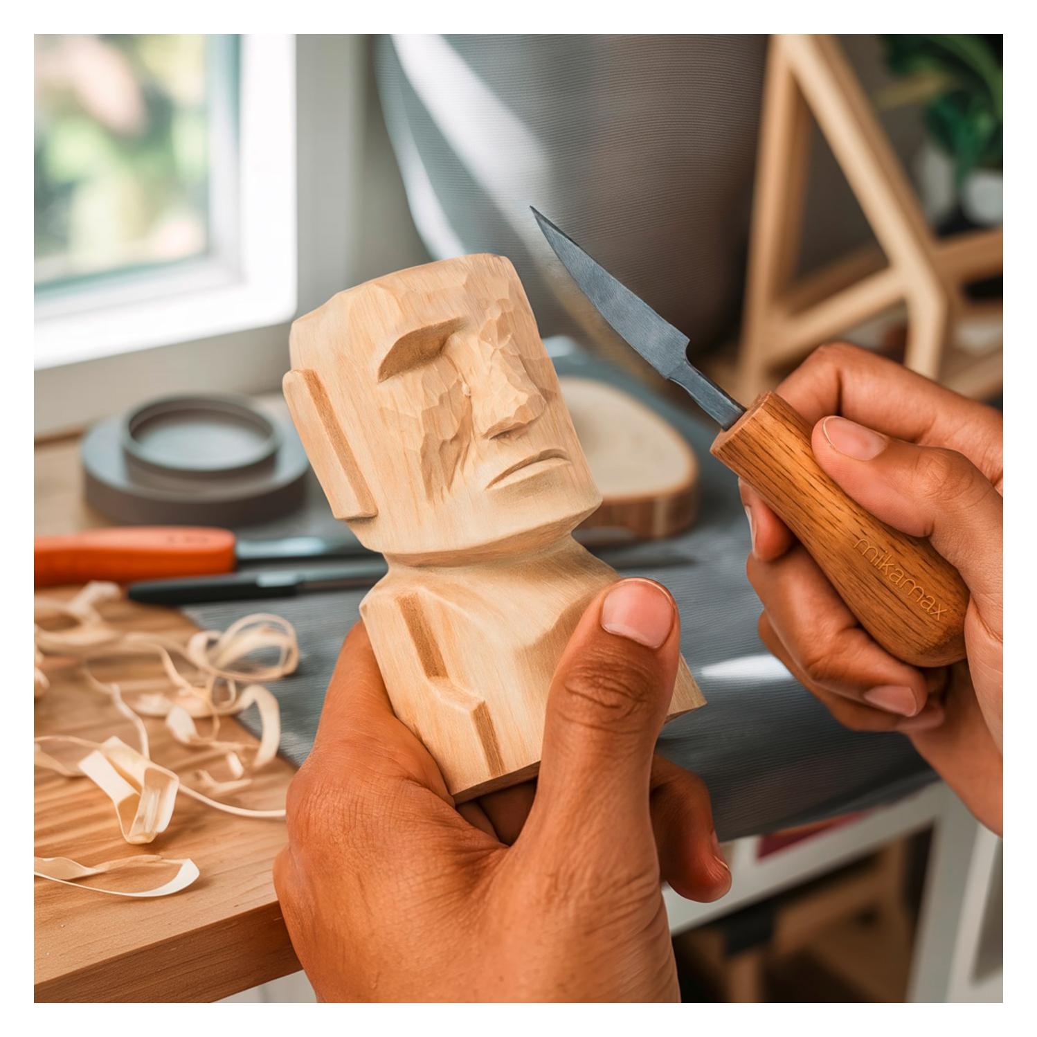 Mikamax - Moai Wood Carving Kit (05200)